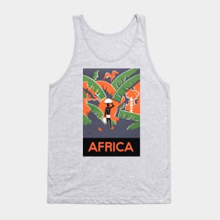 Vintage Travel Poster from Africa Tank Top